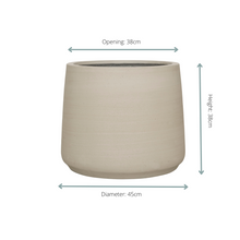 Pot - Jumbo Patt Beige Washed - Ø 45cm x H 38cm