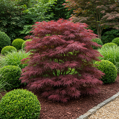 Buitenplant 2x Acer palmatum Sumi-nagashi - Japanse Esdoorn - Pot Ø 19cm