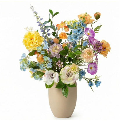 Kunstbloemen boeket - Soft Spring Deluxe Real Touch - 18 stelen - Hoogte ↕ 85cm