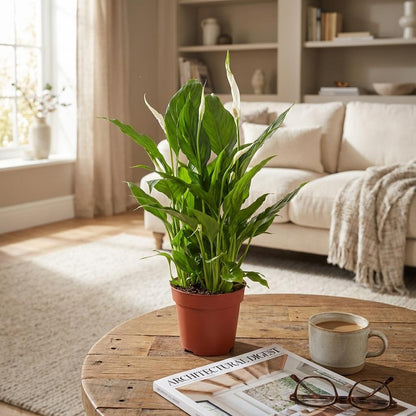 Kamerplant - Spathiphyllum - Luchtzuiverend - Pot Ø 12cm Hoogte ↕ 35-40cm