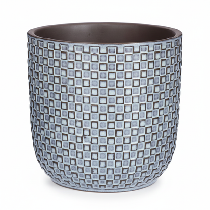 Pot - Pot Relief Blauw - Ø 13.5cm