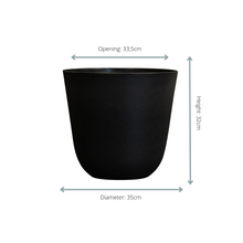Pot - Palermo Zwart - Ø 35cm x H 32cm