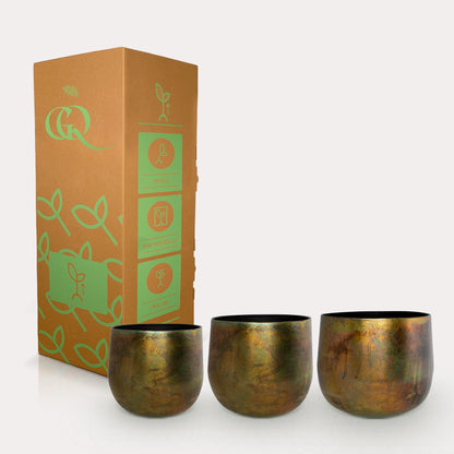 Sierpot - Koper Elisa Vintage Green - Set van 3