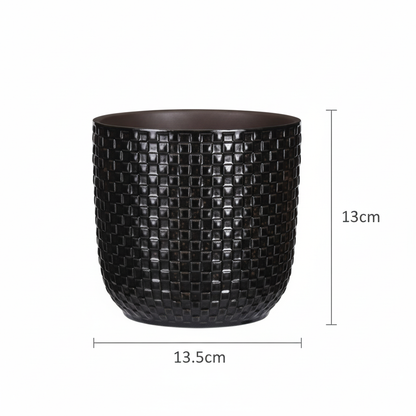 Pot - Pot Relief Zwart - Ø 13,5cm