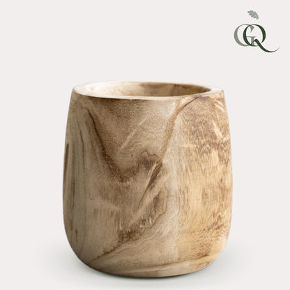 Sierpot - Hout Lichtbruin Pia - M - H25cm B23cm