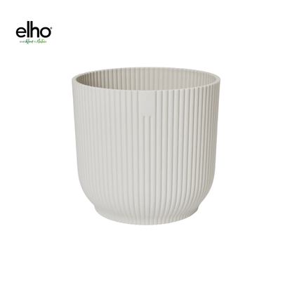 Pot - Vibes Fold Round Wit - Ø 14cm H 13cm