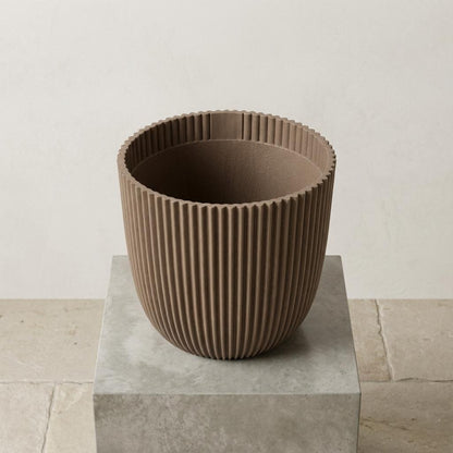 Sierpot - Capi Nature Groove - Warm Taupe - Ø 25cm