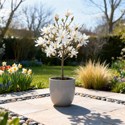 Buitenplant - Magnolia stellata op Stam - Winterhard - Pot Ø 19cm Hoogte ↕ 90cm