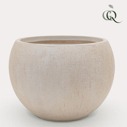 Pot Raindrop Globe XL Beige - H30cm W42cm
