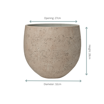 Pot - Orb Grey Washed - Ø 39cm H 35cm