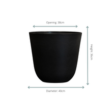 Pot - Palermo Zwart - Ø 40cm x H 36cm