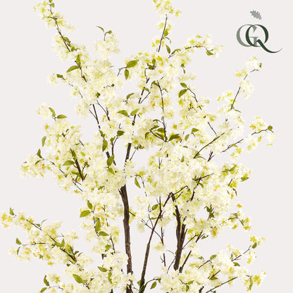 XL Kunstplant - Prunus Kersenbloesem Wit - 210cm