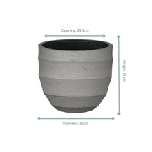 Sierpot - Bordo New Egg Grey - Ø 36cm x H 31cm