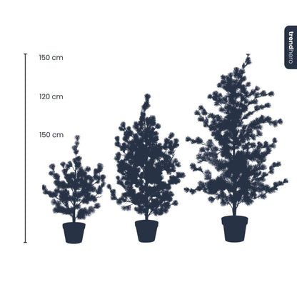 Grote Kunstplant - Dennenboom Cedar Pine in pot - Hoogte ↕ 120cm
