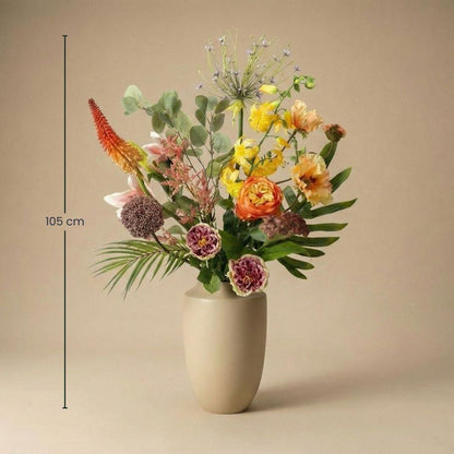 Kunstbloemen boeket - Tropical Chic Deluxe Real Touch - 13 stelen - Hoogte ↕ 105cm