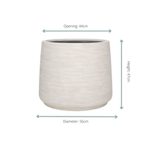 Sierpot - Jumbo Patt Ivory Washed - Ø 56cm Hoogte ↕ 47cm