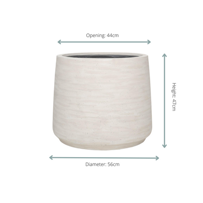 Sierpot - Jumbo Patt Ivory Washed - Ø 56cm Hoogte ↕ 47cm