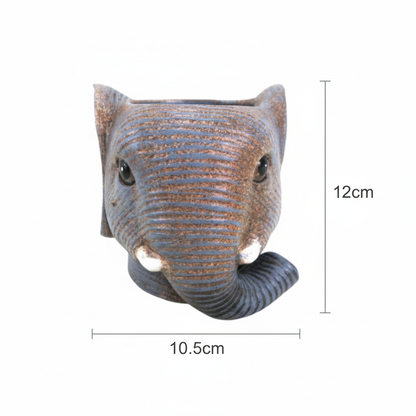 Sierpot - Planter Olifant Grijs - D11/12cm x H10cm