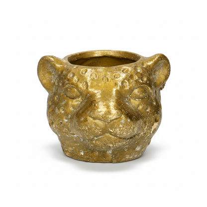 Sierpot - Planter Luipaard Goud - Ø 12cm x H 9,5cm