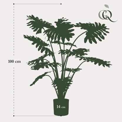 Kunstplant - Philodendron - Hoogte ↕ 80cm