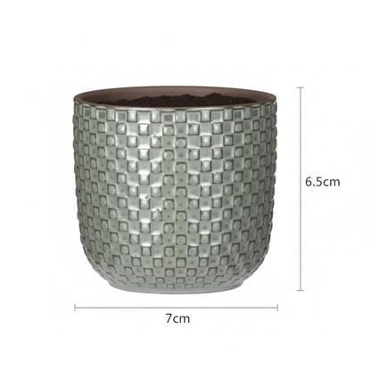 Sierpot - Mini Pot Relief Groen - Ø 7cm