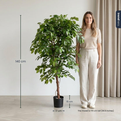 XL Kunstplant - Ficus Deluxe Vine Kunstboom - Hoogte ↕ 140cm