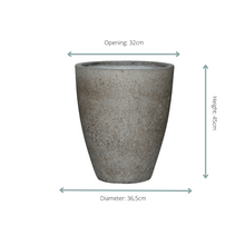 Sierpot - Ben M Dioriet Grey - Ø 37cm Hoogte ↕ 45cm