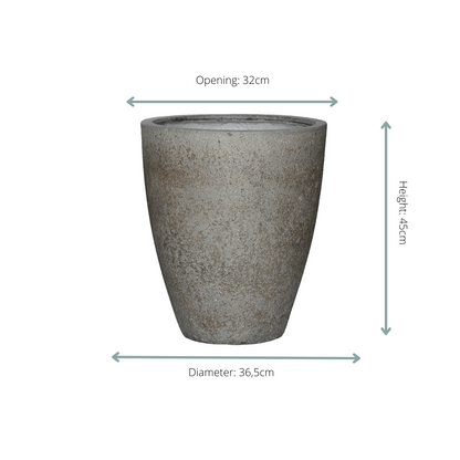 Sierpot - Ben M Dioriet Grey - Ø 37cm Hoogte ↕ 45cm