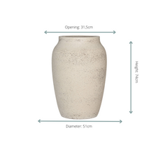 Sierpot - Hera Chalk White - Ø 51cm Hoogte ↕ 74cm