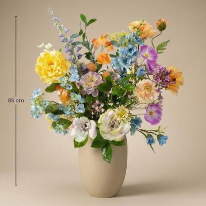 Kunstbloemen boeket - Soft Spring Deluxe Real Touch - 18 stelen - Hoogte ↕ 85cm