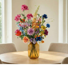Kunstbloemen boeket - Summer Garden Deluxe Real Touch - 19 stelen - Hoogte ↕ 100cm