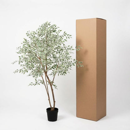 Kunstplant - Ficus benjamina variegata - Hoogte ↕ 185cm