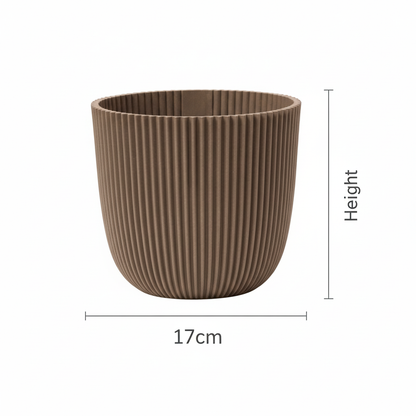 Sierpot - Nature Groove Warm Taupe - Ø 17cm