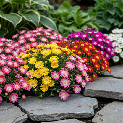 Buitenplant 8x Delosperma - Winterhard - Pot Ø 14cm Hoogte ↕ 17cm