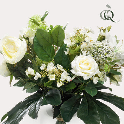 Kunstbloemen - Boeket M White Dream - Hoogte ↕ 60cm