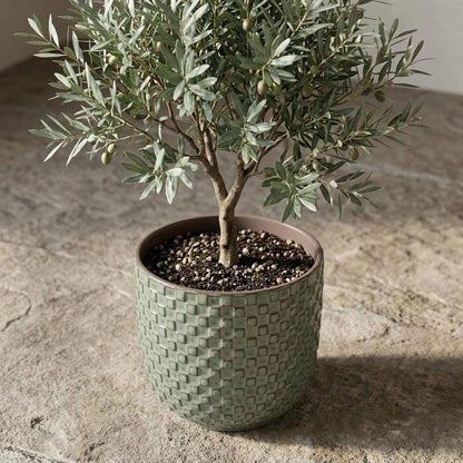 Sierpot - Mini Pot Relief Groen - Ø 7cm