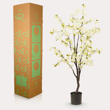 Kunstplant - Prunus Kersenbloesem Wit - Hoogte ↕ 135cm
