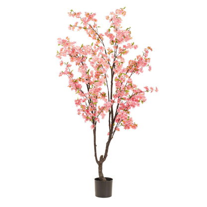 Kunstplant - Prunus Kersenbloesem Roze - Hoogte ↕ 210cm