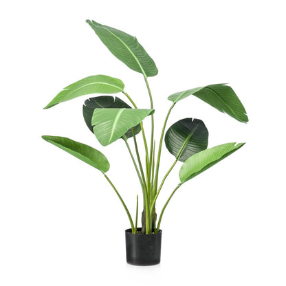Kunstplant - Strelitzia - In zwarte pot - Hoogte ↕ 120cm