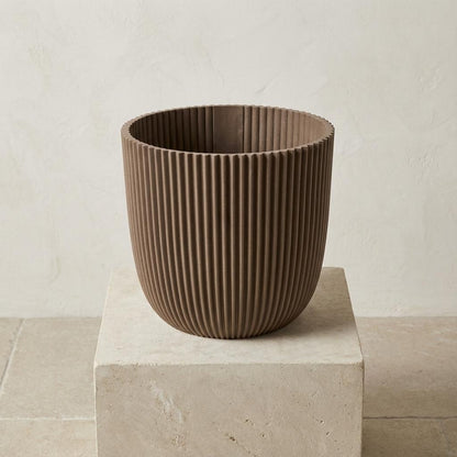 Sierpot - Nature Groove Warm Taupe - Ø 17cm