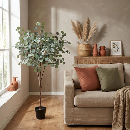 Kunstplant - Eucalyptus Boom - Hoogte ↕ 150cm