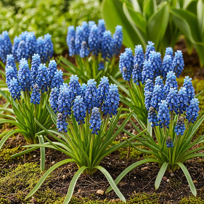 Buitenplant 50x Muscari Armeniacum - Bloeiend - Bolmaat 8/9