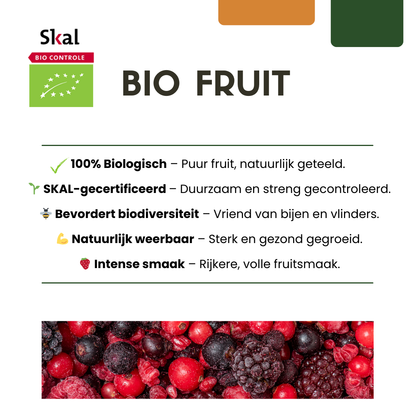 Buitenplant - Fruitplanten mix BIO - 5 verschillende soorten, biologisch gekweekt