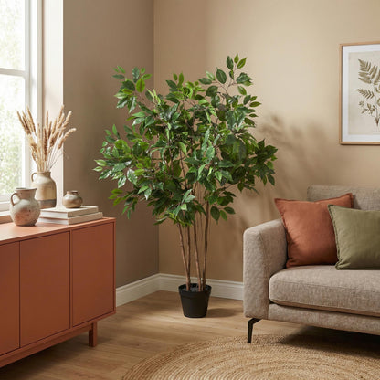 Grote Kunstplant - Ficus Benjamina - Hoogte ↕ 128cm