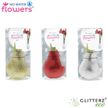 Glitterz Goud / Rood / Zilver in Koker - 3 stuks - Pot Ø 7cm Hoogte ↕ 15cm