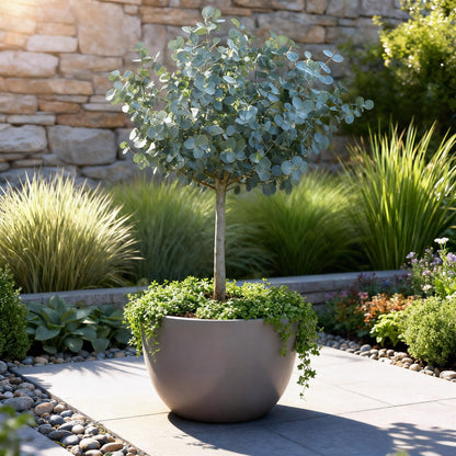 Buitenplant - Eucalyptus gunnii Azure - Bladhoudend - Winterhard - Pot Ø 19cm Hoogte ↕ 90cm