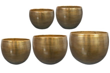 Pot - Set 5x Rowen - Aluminium Goudkleurig
