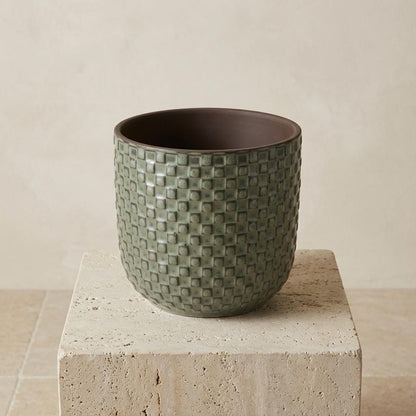 Sierpot - Mini Pot Relief Groen - Ø 7cm