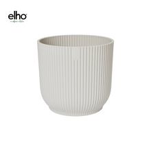 Pot - Vibes Fold Round Wit met wielen - Ø 35cm x H 33cm