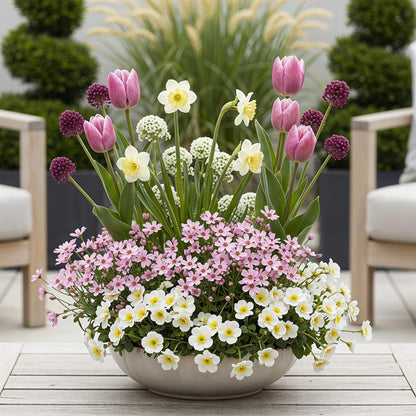 Bloembollen - Bulb Garden Pink Mix - Diverse soorten - 125 stuks - Geschenkverpakking